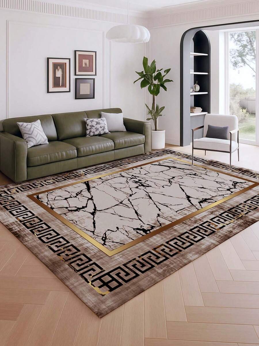 A Rustic Style Interior Decoration Carpet, Washable Indoor Carpet, Living Room Carpet, Sofa Carpet, Bedroom Carpet, Bedside Carpet, Room Floor Mat, Dining Room Kitchen Carpet, Outdoor Camping Carpet, Multi Size Carpet