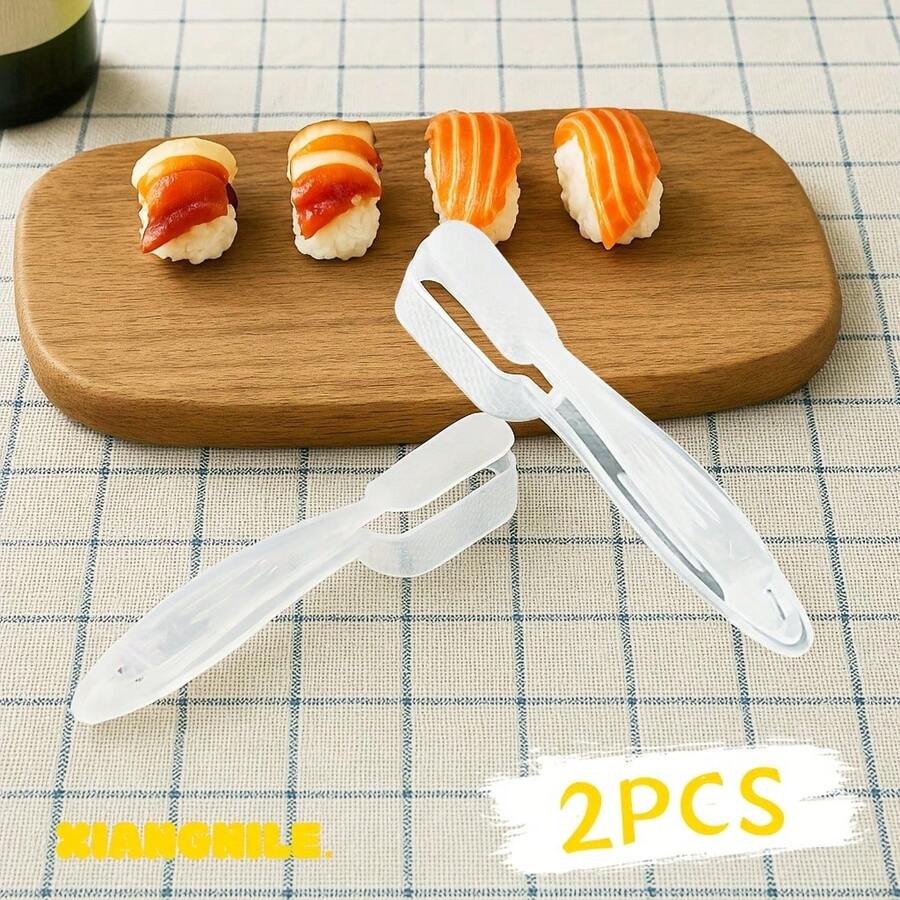 1/4 piezas Juego de moldes para sushi, de uso manual y fácil de usar para hacer mini rollos, práctico y lindo ayudante de cocina y repostería - Ver 1