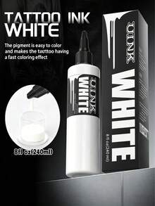 1 Chai mực xăm chuyên nghiệp dung tích lớn 240ml, mực xăm màu sắc sống động, thích hợp để vẽ viền, pha trộn và tô màu, dụng cụ xăm chất lượng cao. - Nhiều màu - Xem 4