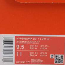 Nike Giày bóng rổ nam HYPERDUNK 2017 LOW EP, cổ thấp HV1793-170 - Đen và trắng - Xem 7