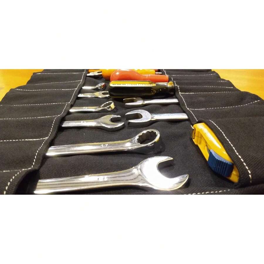 Hand Made In GB Deluxe Large Retro Canvas Tool Roll Land Rover & Clic ...