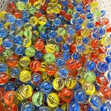 16mm Glass Marbles, 16mm Mixed Color 8-Petal Glass Marbles, Glass Balls, Fidget Toys, Holiday Gifts For Friends - Multicolor - View 4
