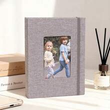 适用于3英寸和6英寸照片的相册，布面封面，带扣带，插袋设计。可容纳104/52张照片，非常适合存放宝宝和家庭照片、艺术作品或明信片。 - 多色 - 查看 29