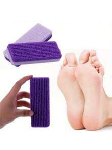 2 piezas Lija exfoliante para pies, herramienta quitacallos, herramienta de pedicura, almohadilla de fregado para pies de grado salón, piedra pómez, lima de doble cara para pies, material de roca volcánica, elimina callos y piel muerta en pies y manos, adecuado para limpieza y cuidado personal en el hogar - A - Ver 5