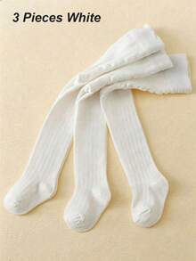3 piezas de medias de malla blanca para niñas bebés, recién nacida de 0 a 3 meses, artículos para niñas bebés, leggings para niñas, calcetines divertidos, playa verano - Multicolor - Ver 11