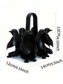 3-In-1 Penguin Shaped Egg Holder | Silicone Egg Cooker For Soft Or Hard Boiled Eggs, Holds 6 Eggs, Convenient For Cooking And Refrigerator Storage - View 9