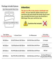 一套法式乡村风格花卉图案被套三件套，浅蓝色和粉色玫瑰印花，清新治愈，亲肤透气，不起球，不易褪色，易于洗涤和护理，荷叶边设计（包含1个被套+2个枕套，不含被芯和枕芯，枕套图案随机裁剪） - 淺藍色 - 查看 4