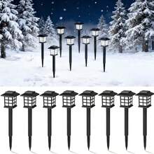 1/4/8PCS White Light Outdoor Solar Path Lights With Light Sensor, Outdoor Garden Decorative Ground Stake Lights, Outdoor Estate Decorative LED Atmosphere Lights, Portable Detachable Outdoor Camping Ground Stake Lights - Streetlights In the House - View 15