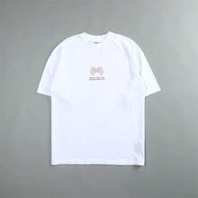 Darcsport T-Shirt, American  Brand, Classic Wolf Head Print, Pure Cotton Short-Sleeve T-Shirt, Loose Fit, Unisex, Plus Size - 黑配黑 - 查看 3