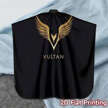 Professional Hair Cutting Cape With Gold Wings, High-Quality Easy-Clean Fabric, Lightweight And Comfortable, Suitable For Salon Use - Multicolor - View 6