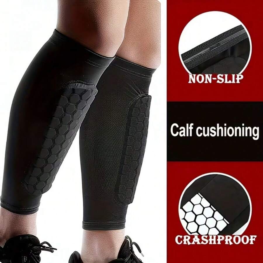 1/2 chiếc Bọc ống chân chống va đập tổ ong cho bóng đá, ống bọc nén bắp chân bóng đá unisex có đệm tổ ong, ống bọc chân chống trượt có đệm tổ ong nhẹ, phù hợp cho bóng chày, bóng đá, bóng rổ, chạy bộ, thể dục, boxing, taekwondo, đạp xe leo núi, thiết bị bảo hộ thể thao thoáng khí, phụ kiện bọc ống chân bóng đá, thiết bị bảo vệ bắp chân nhẹ, phụ kiện bóng đá, vật dụng bóng đá, vật dụng thể thao, vật dụng hàng ngày, thiết bị thi đấu, mọi mùa, unisex, quà tặng bóng đá, vật dụng thể thao cho nhiều người, phụ kiện bọc ống chân, quà tặng nam, quà tặng World Cup - Nhiều màu - Xem 1