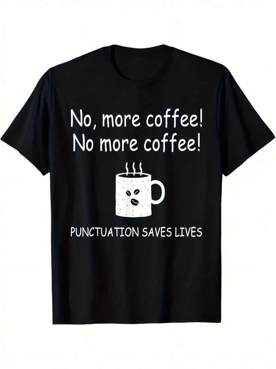 Camiseta Divertida para Hombre con Temática de Profesor de Inglés - Gráficos Retro de Puntos y Gramática, Camiseta de Algodón de Manga Corta Cómoda y Casual para Educadores, Ropa Casual para Todo el Año - Negro - Ver 1