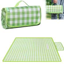 1Pc Waterproof Sandproof Beach Picnic Blanket, Extra Large Foldable Camping Mat, Moisture-Proof Tent Ground Mat For Outdoor Camping Beach Sunbathing, Camping Outdoor Essentials - Green - View 8