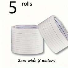 5/10/20 Rolls Double-Sided Transparent Tape (4 Sizes) - Strong Adhesive, Suitable For Various Uses Such As Office, School, DIY Projects, Scrapbooking, Arts, Crafts, Card Making, Gift Wrapping, Easy To Tear, No Residue Left. - 20Rolls - View 19