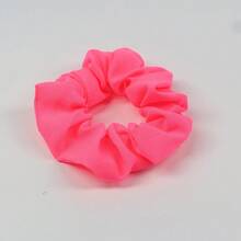 1 chiếc dây buộc tóc scrunchie màu neon sáng dành cho nữ - Nhiều màu - Xem 12