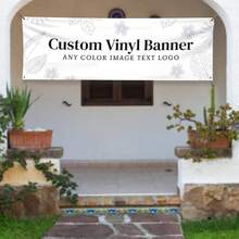1 buah Banner PVC Kustom, Dapat Mengkustomisasi Teks/Logo/Gambar, Penggunaan Dalam & Luar Ruangan, Iklan Komersial & Banner Ulang Tahun, Tanda Tahan Air Dalam/Luar Ruangan, Teks & Logo Kustom Berwarna Penuh, Cocok Untuk Pernikahan, Ulang Tahun, Acara Liburan - MultiWarna - View 3