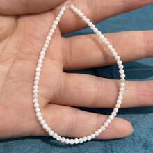 1 Strand Natural Shell Beads For Jewelry Making DIY Women Men Necklace Bracelets Handicrafts Accessories 18cm - White - View 19