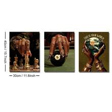 1/3pcs Set Unframed African Woman Playing Chess 8 Balls Fashion Canvas Poster Luxury Afrocentric Wall Art Print Aesthetic Decor Painting For Dorm,Living Room,Bedroom,Modern Home Decoration - A - View 19