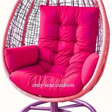 1 Piece Of Patio Furniture Chair Cushion, Armrest Rocking Chair Cushion, Thickened Soft Cushion With Backrest Design, Suitable For Indoor And Outdoor Use, Rocking Sofa Cushion (Seat Cushion Only). - 黑色 - 查看 5