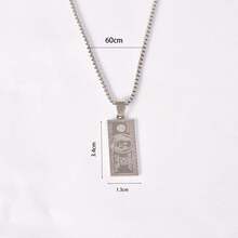 1 pieza Collar con billete de 1 millón de dólares, estilo de fotografía callejera, accesorio unisex bañado en oro - Multicolor - Ver 11