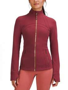 Lululemon Women's Define Jacket Nulu™ | Buttery-Soft Weightless Fabric | Slim Fit Streamlined Athletic Zip-Up | Luxury Studio-To-Street Performance Outerwear - Đỏ tím - Xem 2