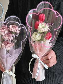 50 túi quà hoa trong suốt, thích hợp cho Ngày Valentine, Ngày của Mẹ, Sinh nhật, Đám cưới, Lễ tốt nghiệp và các dịp lễ kỷ niệm khác. - Nhiều màu - Xem 5