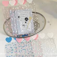 10 piezas Bolsas de empaque transparentes con forma de corazón lindas, fundas de PVC transparente con patrón geométrico adecuadas para pequeños negocios - Conjuntos - Ver 4