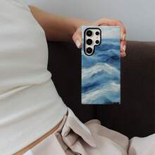 Funda para teléfono: Diseño artístico de pintura de olas del océano, funda de doble capa resistente para una protección superior, para Samsung Galaxy S26/S25/S24/S23/S22/S21/S21+/S21 Ultra, Plus, FE, Edge/S20 FE/A15/A16, 17, 16, 15, 14, 13, 12, 11 Pro Max, Plus y Pro/A17/A26/A36/A56, regalos de cumpleaños y Navidad. - Color mixto 1 - Ver 7