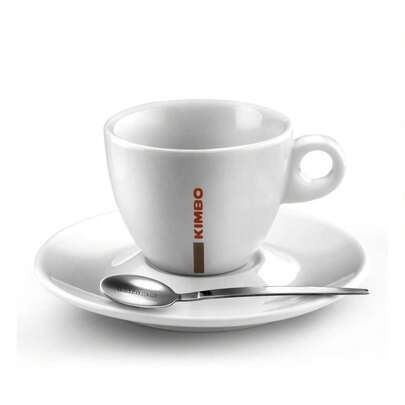 Kimbo Clic Ceramic Cappuccino Cup 170ml/5.5oz & Saucer (1x6)