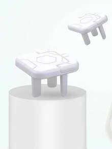 10pcs Plastic Safety Socket Covers, Anti-Electric Shock Plug Protectors Suitable For Power Outlets - Multiple Styles - View 10