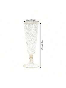 Bộ 20/10 ly sâm panh tái sử dụng 150ml, thích hợp cho các bữa tiệc, họp mặt, đồ uống lạnh, sinh nhật, ngày Valentine, đám cưới và các sự kiện lớn. - Nhiều màu - Xem 4