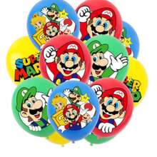 12-Inch  Cartoon Luigi Theme Latex Balloons Set, Suitable For Party, Birthday Gift Decoration, Can Be Filled With Helium - View 3