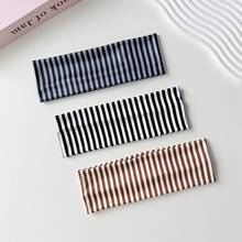 3pcs/4pcs/6pcs Women Fashion Sports Headbands Set, Striped Pattern, Suitable For Fitness, Running, Yoga, Sweat-Absorbing Hair Bands, Casual Hair Accessories, Daily Hairstyle Decoration - Multicolor - View 15