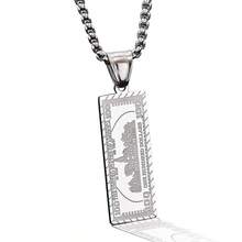 1 pieza Collar con billete de 1 millón de dólares, estilo de fotografía callejera, accesorio unisex bañado en oro - Multicolor - Ver 10
