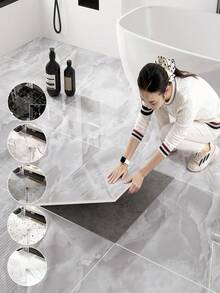 10片装现代奢华金属镜面反光墙贴，采用金属金色和银色压纹饰面，尺寸60厘米*30厘米，乙烯基材质，自带背胶，易撕易贴，加厚隔音墙板 - 10pcs - 查看 9