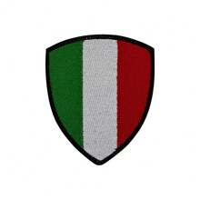 1 pieza Parche bordado con forma de escudo de la bandera nacional de 8.5*7cm, de cruzada, con cierre de gancho y bucle (adecuado para América, Europa, Asia y talla grande países), parche de moral militar táctico - Multicolor - Ver 21