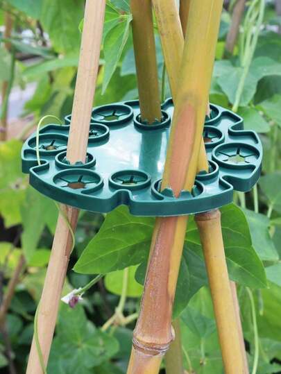 1/4 Cái kẹp cọc giàn hình nón, Khung đỡ đậu Hà Lan leo (Không bao gồm cọc tre), Đầu nối giá đỡ cọc giàn hình nón, Kẹp cọc làm vườn cho cây leo, cà chua, dưa chuột, hoa clematis