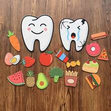 Set Perlengkapan Gigi dan Makanan dari Kain Felt, Memilah Makanan Sehat dan Tidak Sehat, Melindungi Gigi, Pelajaran Perawatan Gigi Pertama untuk Bayi, Menanamkan Kebiasaan Baik, Cocok untuk Papan Felt atau Papan Flanel - MultiWarna - View 1