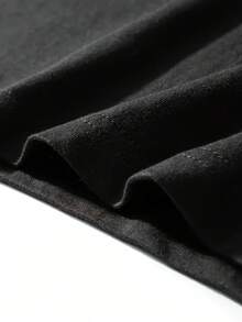 Manga Corta Casual con Estampado Personalizado - Negro - Ver 5
