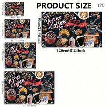 1pc Coffee Pattern Printed Kitchen Cabinet Countertop Bowl Dish Drying Mat, Super Absorbent Hides Stains, Rubber Backed Multi-Purpose Dining & Kitchen Mat, Suitable For Coffee Maker, Bowls, Dishes Drying - HL LSD607 - View 6