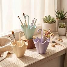 创意雨伞架粘土模具，硅胶模具 DIY 笔筒雨伞形石膏树脂模具 - 傘狀模具套裝 - 查看 6