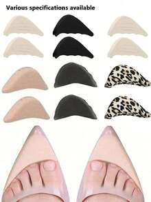 Soft Memory Foam Forefoot Pad - Non-Slip Anti-Scratch Insole, Perfect Fit, Protect Toes And Heel Support, Beige And Black, Suitable For Long-Term Wear And High Heels - Multicolor - View 3