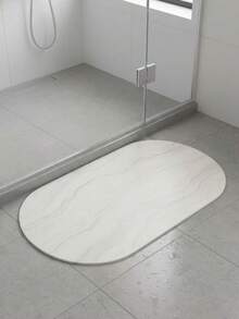 1pc Luxury Silica Gel Bath Mat, Minimalist Marble Pattern Mat, Bathroom Entrance Doormat, Available In Multiple Sizes, Bathroom Mat, Bathroom Carpet, Doormat, Small Rug, Carpet, Mat, Home Decor, Area Rug, Outdoor Mat, Home Decor, Area Carpet, Bedroom Carpet, Washable Carpet - Multicolor - View 6