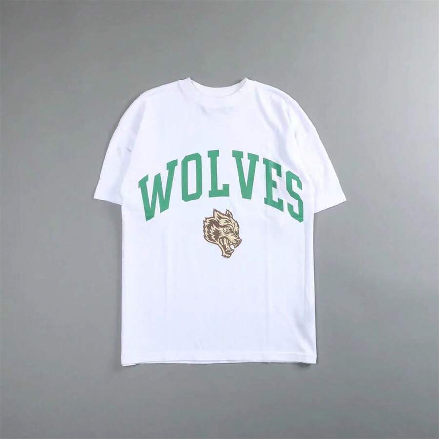 Darcsport T-Shirt, American Retro Print T-Shirt, Loose Fit, Simple And Versatile, Short-Sleeved - T0205 White - View 1