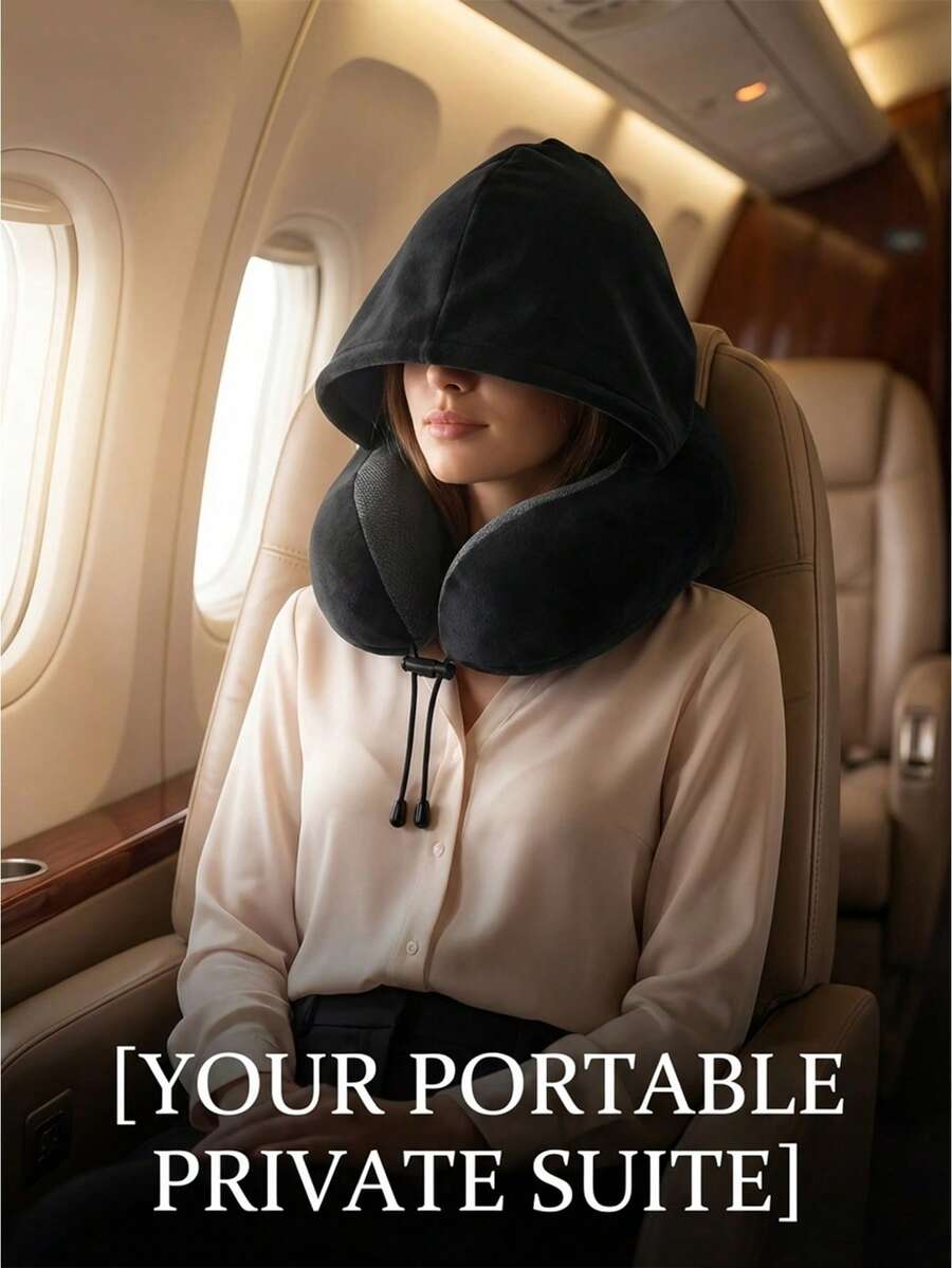Almohada de cuello ajustable, material de fibra de poliéster, lavable, opciones de multicolor, adecuada para viajes en coche y uso al aire libre, soporte cómodo para el cuello