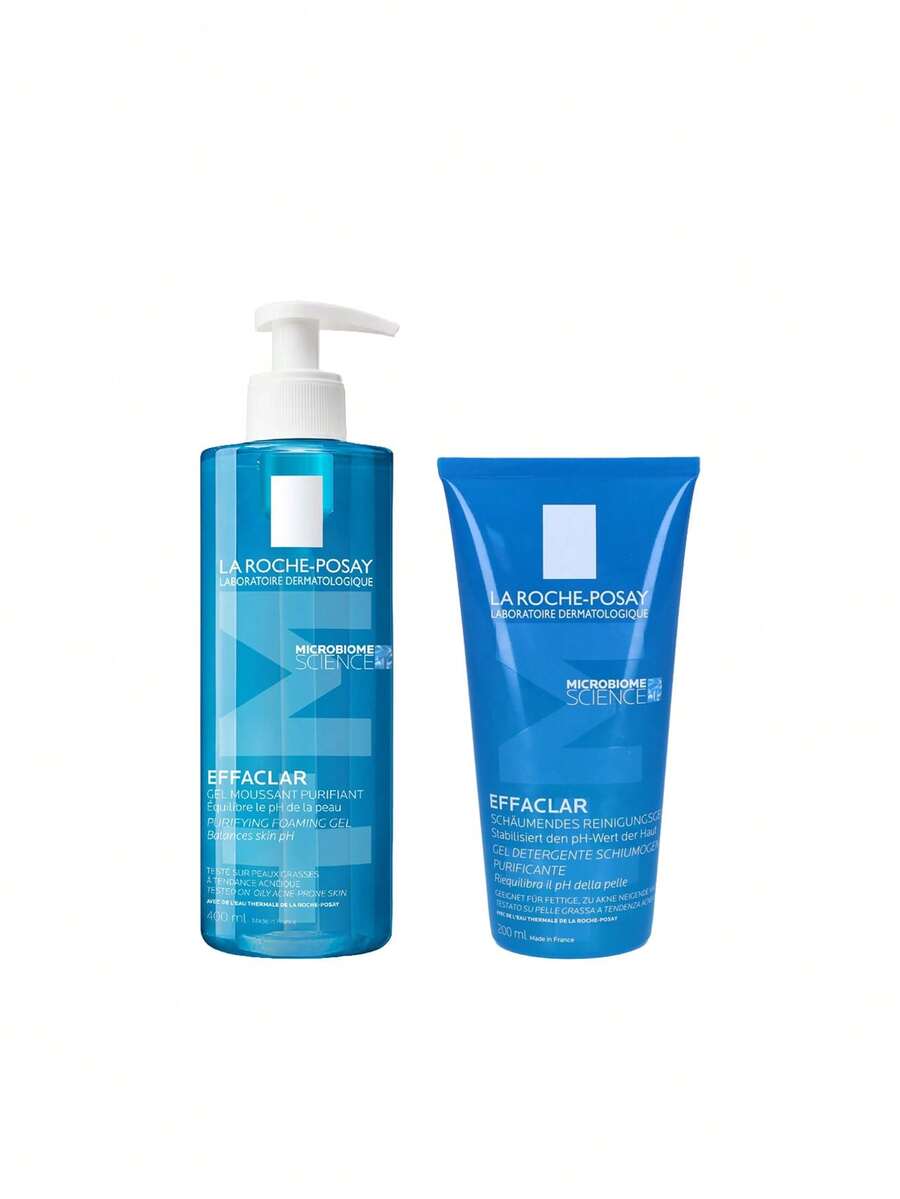 La Roche-Posay [Bundle] Effaclar Purifying Cleansing Gel 400 Ml + Purifying Foaming Gel Cleanser 200 Ml - Effaclar - View 1