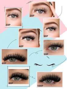 640/624/608/590/384/320 sợi mi giả D-Curl hỗn hợp 30D 40D 50D 60D 8-16mm, mềm mại & nhẹ, bộ dụng cụ nối mi tự làm có thể tái sử dụng, phù hợp cho người mới bắt đầu. - D - Xem 9