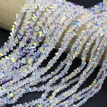 3/4/6/8mm Austrian Glass Beads, Shiny Faceted Sharp Bead Glass Beads, For Jewelry Making, Bracelets, Necklaces, Handicrafts, Fashion Accessories, Clothing Decorations - Diamond-shaped Beads - View 3