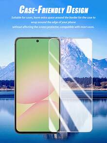 Navigator 3pcs High Definition Tempered Glass Screen Protector, Compatible With Samsung Galaxy S20 FE, Galaxy S21 FE, Galaxy A02, A02S, Galaxy A03, Galaxy A23, Galaxy A24, Galaxy A25, Galaxy A31, Galaxy A72, Galaxy S24 FE, A06, A17, A07, S21, S22, S23, S24, S25, S26 Series. Anti-Fingerprint, Hydrophobic Coating, Smooth Touch. - Clear - View 6