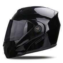 Casco de abatible, multicolor, adecuado para todas las estaciones - Negro - Ver 1